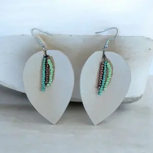 Native American Inspired Leaf Earrings