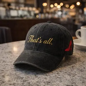 That's All Embroidered Dap cap, Miranda Priestly Embroidery hat, Fashion Movie Gift, Runway Magazine Apparel