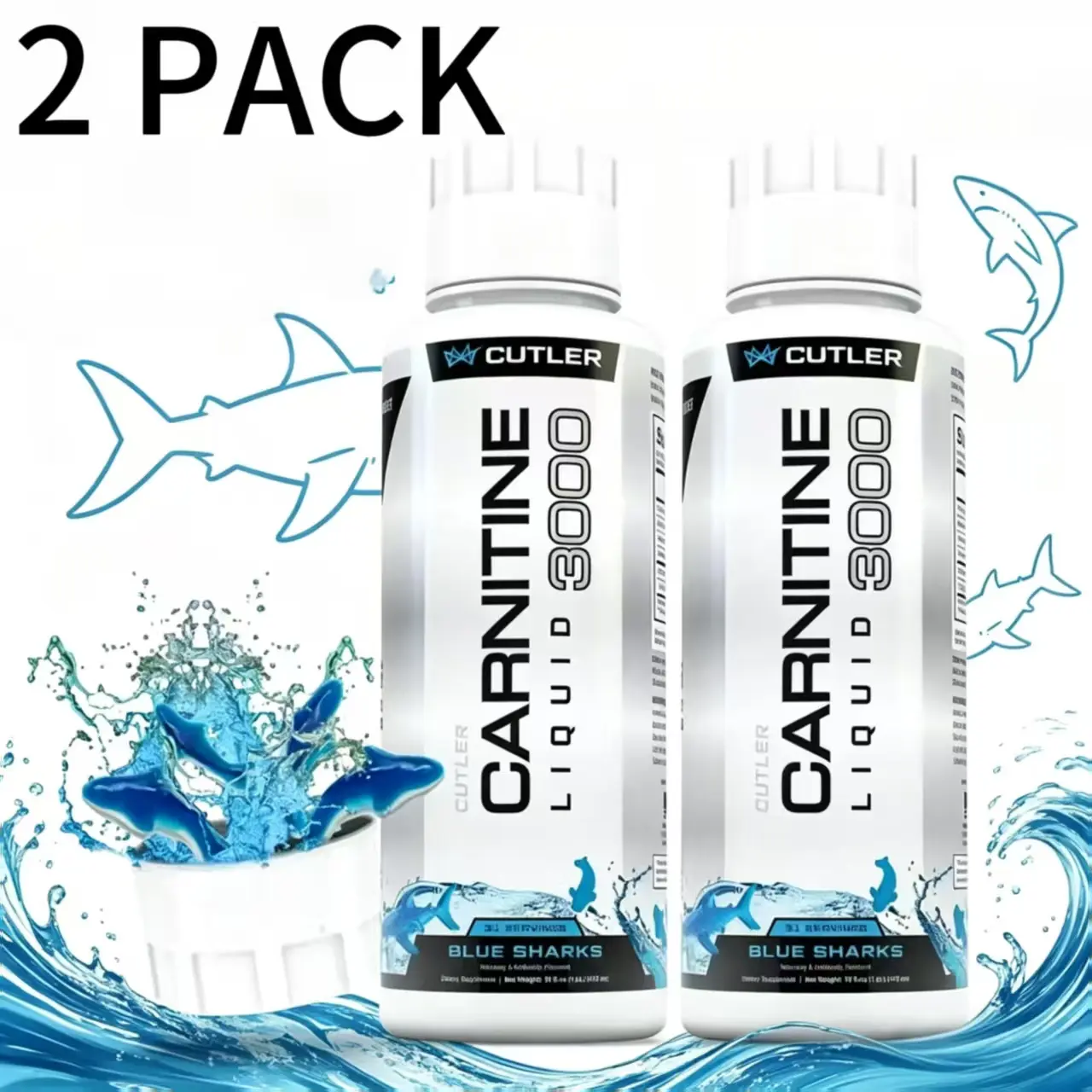 Cutler Nutrition 2-Pack L-Carnitine 3000 Liquid Supplement