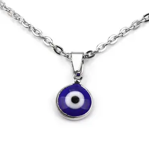 "Eye of the Demon" Necklace - Edgy Evil Eye Pendant, Black Short Wax Cord Clavicle Chain, Sports & Outdoor Accessory