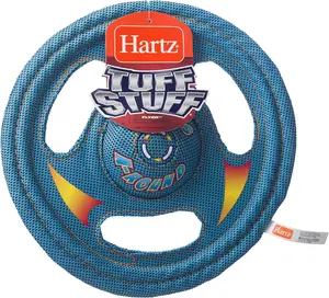 Re Hartz Tuff Stuff Toss Around Plush Frisbee Flyer Dog Toy - Medium/Large