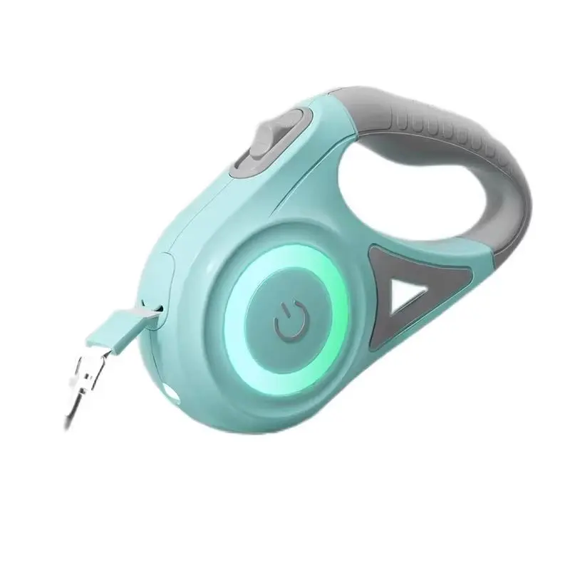 Automatic Extending Nylon Dog Walking Lead LED Retractable Pet Leash for Dogs Cats With Flashlight Pet Telescopic Traction Rope