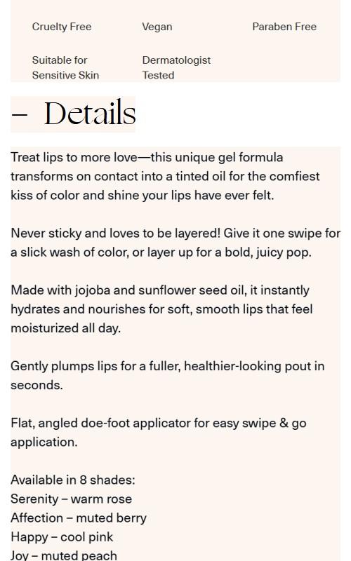 Soft Pinch Tinted Lip Oil