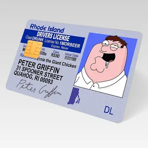 Peter Cartoon Credit/Debit Card Skin – Durable, Easy-Install Vinyl Wrap with Matte Finish, Fits All Chip Sizes