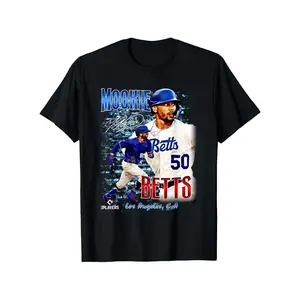 Mookie Betts| Los Angeles Baseball Players| T-Shirt for Men Women Couple Trendy Cotton Tops Short Sleeve, Street Style Short Sleeve Tee, Comfort Tee, Casual Summer Tee, Must-have Fashionable Tee