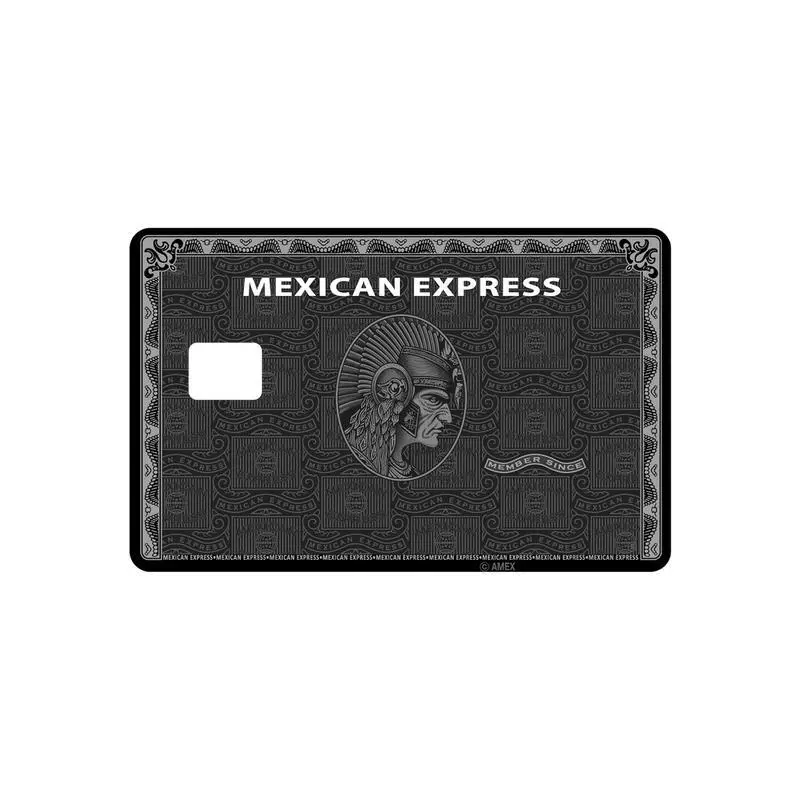 Mexican Express Black Debit Credit Card Skin