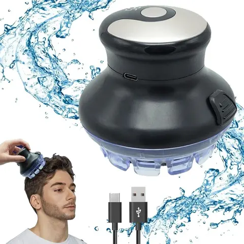 1x Mens Hair Cutting Clippers - Automatic Rechargeable Clipper, Cordless Hair Cutting Tool with Circular Blade, LED Display, Ergonomic Design, Compact Lightweight Build, Water-Resistant for Home Use Indoor Recreation Grooming