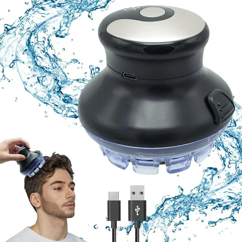 1x Mens Hair Cutting Clippers - Automatic Rechargeable Clipper, Cordless Hair Cutting Tool with Circular Blade, LED Display, Ergonomic Design, Compact Lightweight Build, Water-Resistant for Home Use Indoor Recreation Grooming