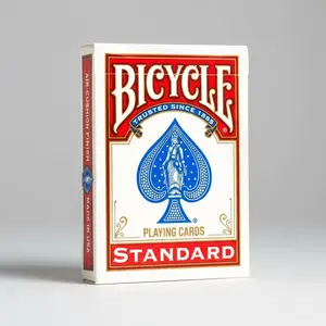 Bicycle Playing Cards Classic Collectible Brick Pack - 12 All-Red Decks, Suitable for Ages 12+