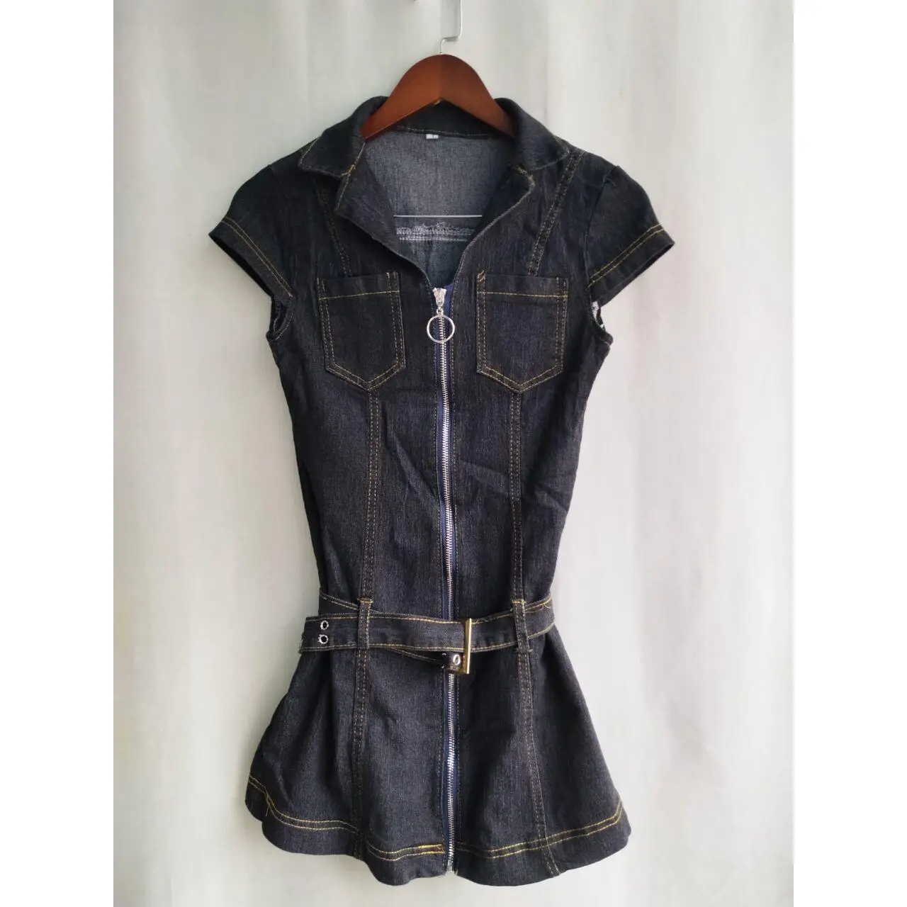 OCEANLOVE Y2k Denim Dresses Women Spring Summer American Retro Fashion Mini  Dress Streetwear Solid Sexy Vestidos Mujer - TikTok Shop