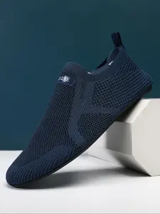 Men's Casual Breathable Mesh Slip-on Loafers, Lightweight Comfortable Non-slip Walking Shoes, Fashionable Sneakers for Daily Wear, Trainer