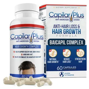 CALVISTOP | Capilar Plus with Anti-Androgen System | Hair Growth Supplement | Hair Loss Treatment | Healthy Skin, Hair & Nails - Count 60 (1)