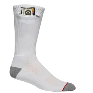 Pocket Socks®, White Sport  (One Size Fits Most)