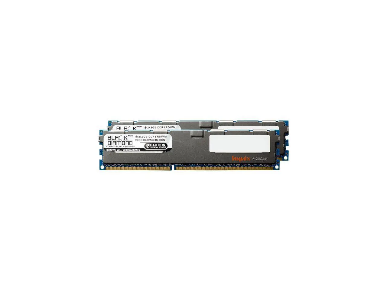 Black Diamond Server Memory 16GB (2 x 8GB) 240-Pin DDR3 SDRAM ECC Registered DDR3 1333 (PC3 10600) Model BD8GX21333MTR23