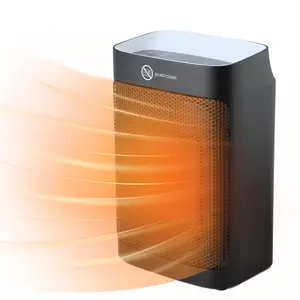 Space Heater, Portable Electric Heater for Home Bedroom Office, Digital Touch Display, Adjustable Thermostat, Overheat & Tip-Over Protection, 1-12H Timer, 9.9 X 4.8 X 6.3 Inch, 1500W