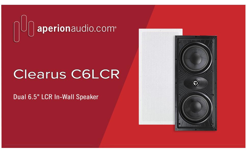 Clearus C6LCR Dual 6.5" LCR In-Wall Speaker