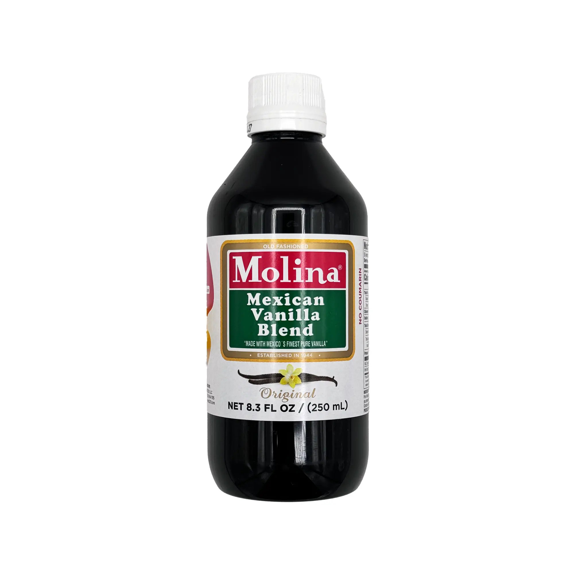 Molina Mexican Vanilla Blend Extract - Original, 8.3 Fl Oz. For Baking, Ice Cream, Drinks, Icing, and More Molina Mexican Vanilla Blend Extract - Original, 8.3 Fl Oz. For Baking, Ice Cream, Drinks, Icing, and More