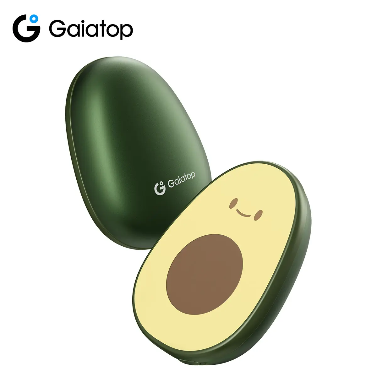 GAIATOP HW-03A Limited-Edition 2-Pack Avocado Hand Warmers, 10H Long-Lasting Compact Magnetic Pair Pocket Heaters, Unique Sweet Gift for Camping, Hunting, Women/Men
