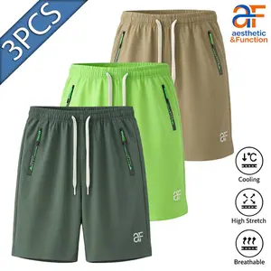 Men's Casual Shorts (5PCS Bundle) - Menswear, Cooling Breathable High-Stretch Fabric, Secure Pockets, Stylish Sport Summer Bottoms