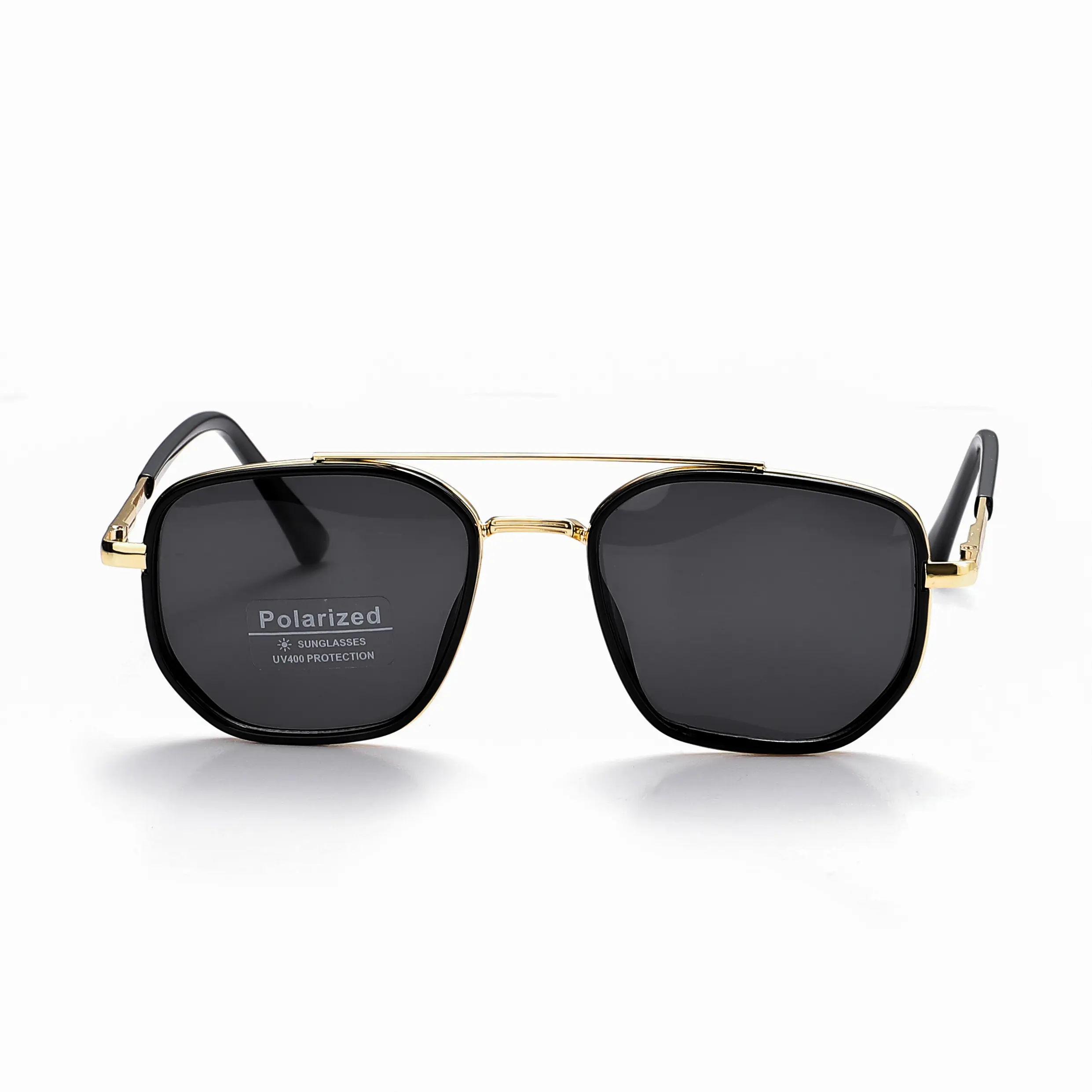 Fashion to Figure Gold Frame Black Lens Geometric Sunglasses Women main image 3