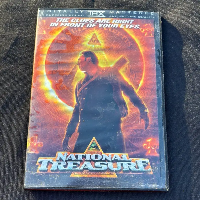 National Treasure DVD Movie - Featuring a Character with a Headpiece and Unique Design Elements
