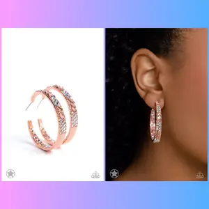 Glitzy by Association - Copper Earrings