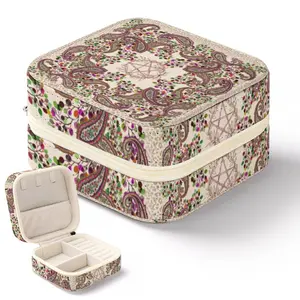 Winterberry Paisley Pentagram Box Organizer, Whimsical Woodland Pentagram Decorative Stash box