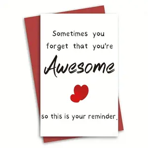 Birthday Gifts Card, 1 Set Heart Pattern Birthday Card, Greeting Paper Card for Girlfriend Boyfriend Party Festival, Custom Message Card