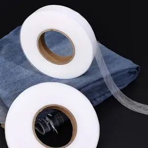 1 piece of double-sided adhesive lining, clothing hot melt double-sided tape, non-woven adhesive lining strip, pants leg shortened adhesive lining, clothing leg hem tape, curtain clothing shortened accessory, fabric seamless double-sided lining