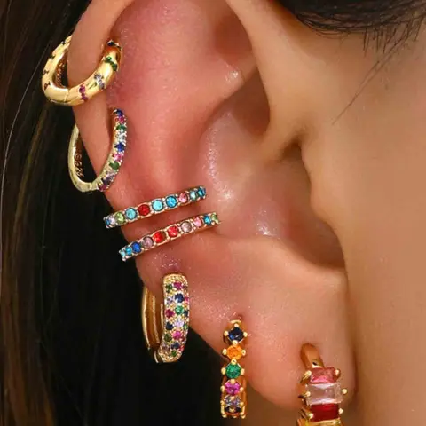 Women's Elegant Rhinestone Decorated Bling Earrings Set, Exquisite Trendy Earrings, Stylish Jewelry, Fashionable Jewelry for Women & Girls for Party & Daily Decor, Stud Earring Jewelry, Stud Earring Sets