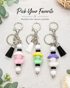 Cowboy Duck Keychain- Iridescent