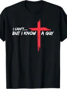 American Vintage Faith Cross T-Shirt, Bible Quotes Distressed Casual Short Sleeve, Comfortable and Stylish Religious Clothing