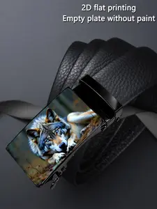 Men's Casual Business Style Automatic Buckle Design, Perfect Gift for Father's Day & Valentine's Day, Durable Daily Wear Accessory, Statement Belts