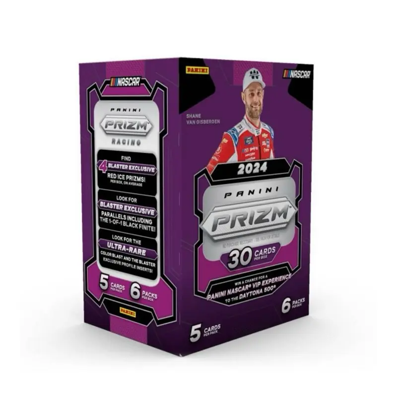 Panini 2024 Prizm NASCAR Blaster Box - 6 Packs Per Box / 5 Cards Per Pack - Includes 30 Cards
