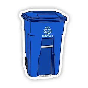 Blank Tag Co.® Recycling Bin Waterproof Sticker