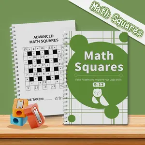 Math Squares Brain Game Workbook – Logic Number Puzzles for Smart Thinking