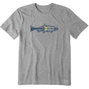 Life is Good Men's Crusher Tee Shirt, Short Sleeve Cotton Graphic T-Shirts, Fishscape