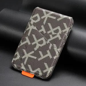 Card Storage Luxury Slot Faux Leather Magnet Stand RFID Cellphone Mobile Phone Wallet For Unisex Relatives Friends And Elders Holiday Gift