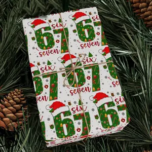 Christmas Wrapping Paper,  meme Wrapping Paper,  Meme Funny Teen Holiday Gift Wrap, Santa Meme GiftWrap, Unique Festive Wrapping Papers, Gift Wrapping Supplies
