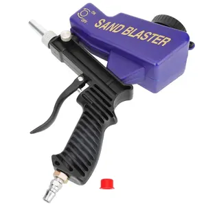 Hand Held Media Spot Sand Blaster Gun Air Gravity Feed Portable Sandblaster