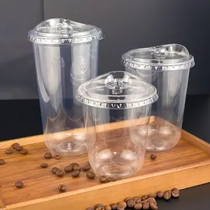 50pcs, Disposable PET Plastic Cups With Lids, Clear Tumblers For Coffee, Dessert, Travel-Friendly Takeaway Containers, Drinkware plate accessory boo basket stuffer mini parfait cup