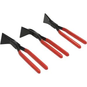 3 Pack Hand Seamers Sheet Metal Tools, Sheet metal Bending Pliers Set with Ergonomic Handle 45° & 90° Metal Bender Tool Set Roofing Pliers for Roofers Plumbers Sheeting Metal Processing (Red)