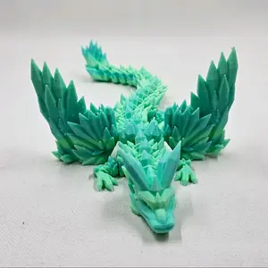 3d printed baby winged crystal dragon come in serval beautiful colors.