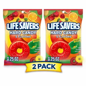 Lifesavers, Hard Candy 5 Flavors Bag, 6.25 oz 2 pack