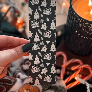 Handcrafted Christmas Foil Cardstock Bookmark with High Quality Permanent Foil bookmarks