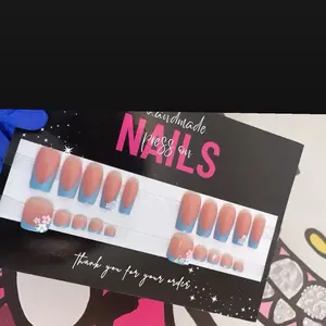 acrylic press on nail and toe set