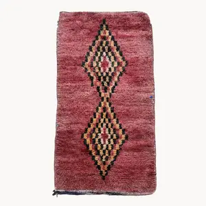 Sine Vintage Moroccan Runner Rug | 3'7" x 6'6"