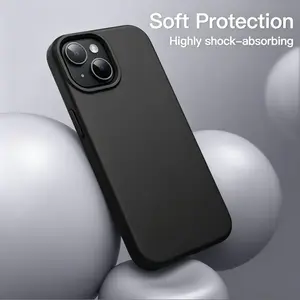 Premium Skin-Feel Liquid Silicone-like Phone Case,Large Camera Hole Soft Skin-Friendly ,Shockproof Anti-Scratch Anti-Fingerprint Slim Fit Shell,Colorful Candy Color Minimalist for Men Women iPhoneX/XS/11/12/13/14/15/16/17 Pro ProMax Plus Air