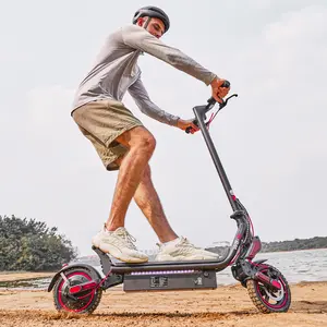 【2026 Off-road】M8 Electric Scooter, 25 Miles Long Range & 25 MPH Top Speed E Scooter, 9.3" Offroad Pneumatic Tire Scooter for Adults with Turn Signals, Dual Braking Folding Electric Scooter, APP, 500W Motor