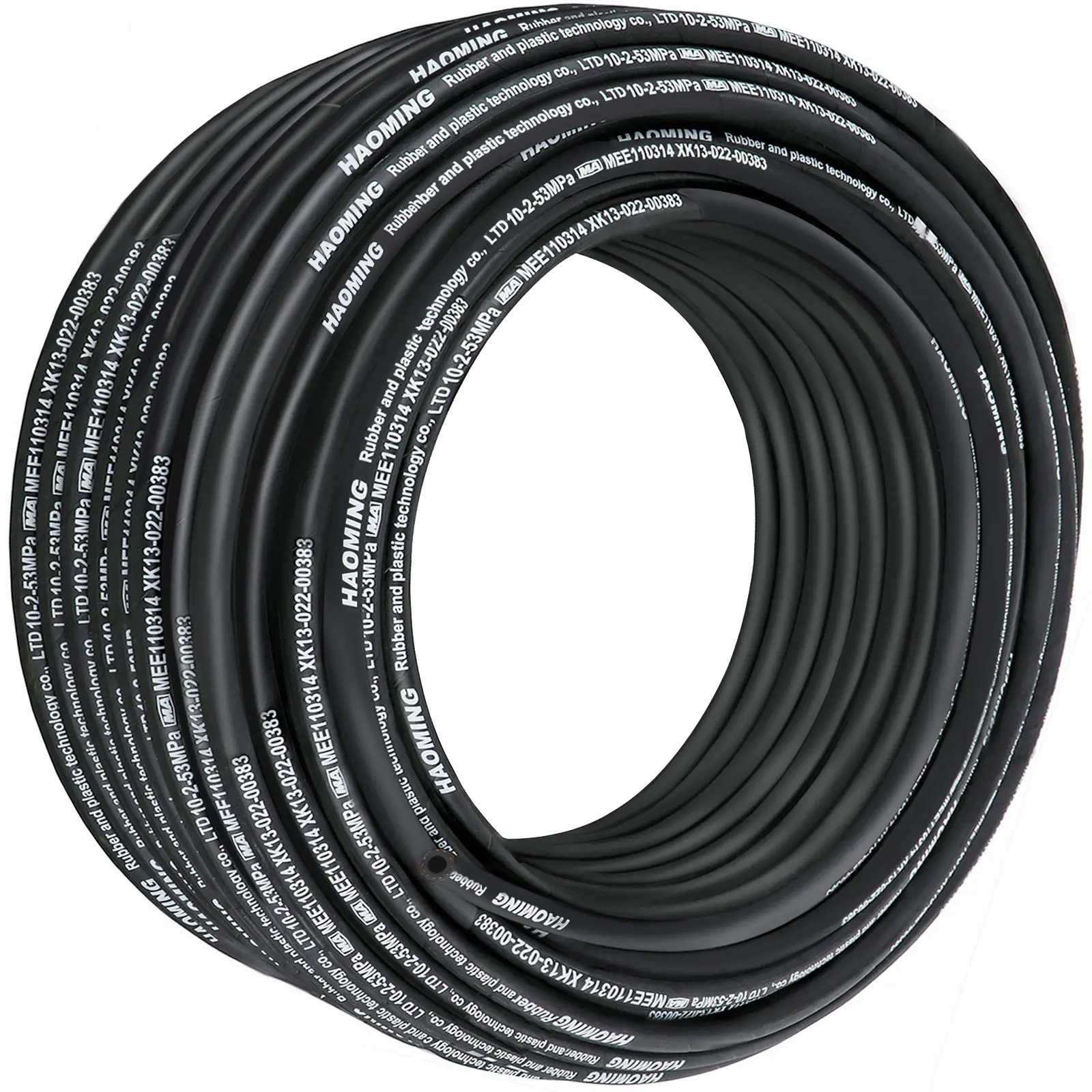 【Summerfinds】VEVOR Hydraulic Hose 328 Feet Rubber Hydraulic Hoses with 2 High-Tensile Steel Wire Braid Inner Diameter 3/8 Inch5000 PSI MaxBulk Hydraulic Hose -40 °F to 250 °FHydraulic Oil Flexible Hose